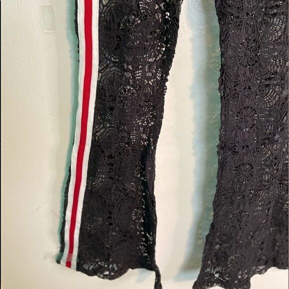 SURF GYPSY Flare Crochet Pants Cover Up.Size L - Picture 6 of 11